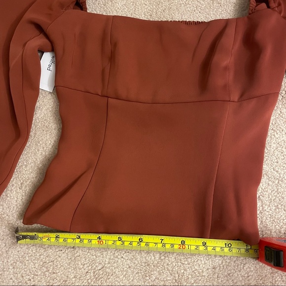 NWT Aritzia - Wilfred Cabo Blouse Top Shirt in Rustwood XXS - Picture 12 of 14